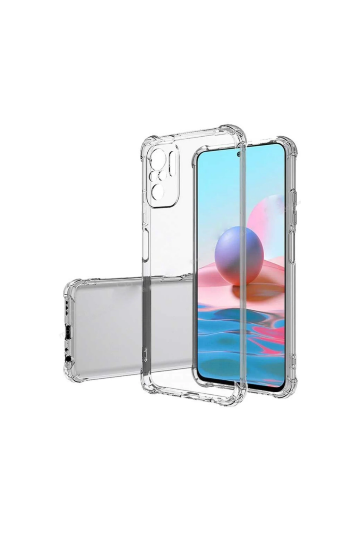 Xiaomi Poco M5s ile Uyumlu Kapak Kamera Korumalı Antişok Airbag Köşe Korumalı Silikon Şeffaf Kılıf