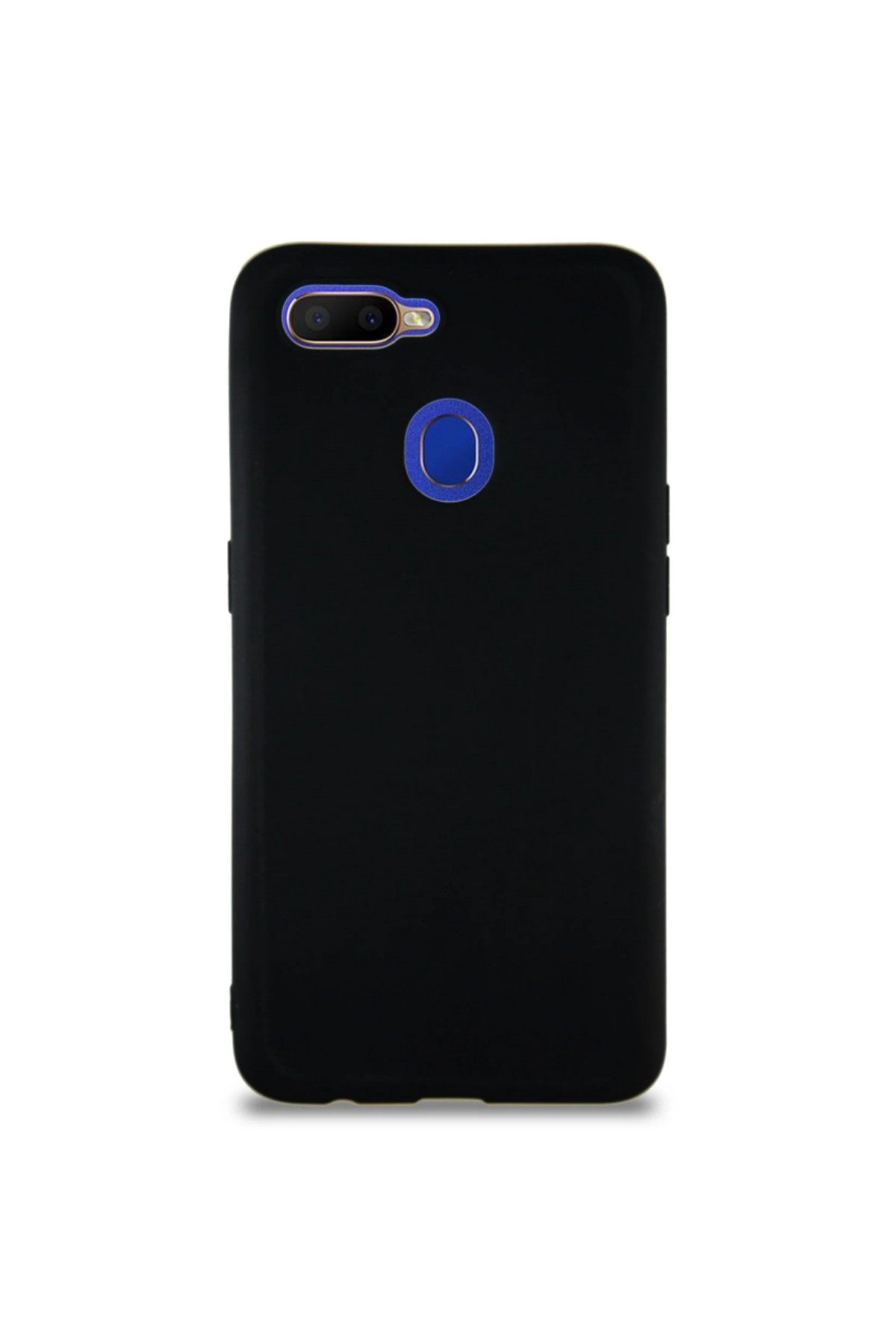 Oppo AX7 Soft Premier Renkli Silikon Kapak - Siyah