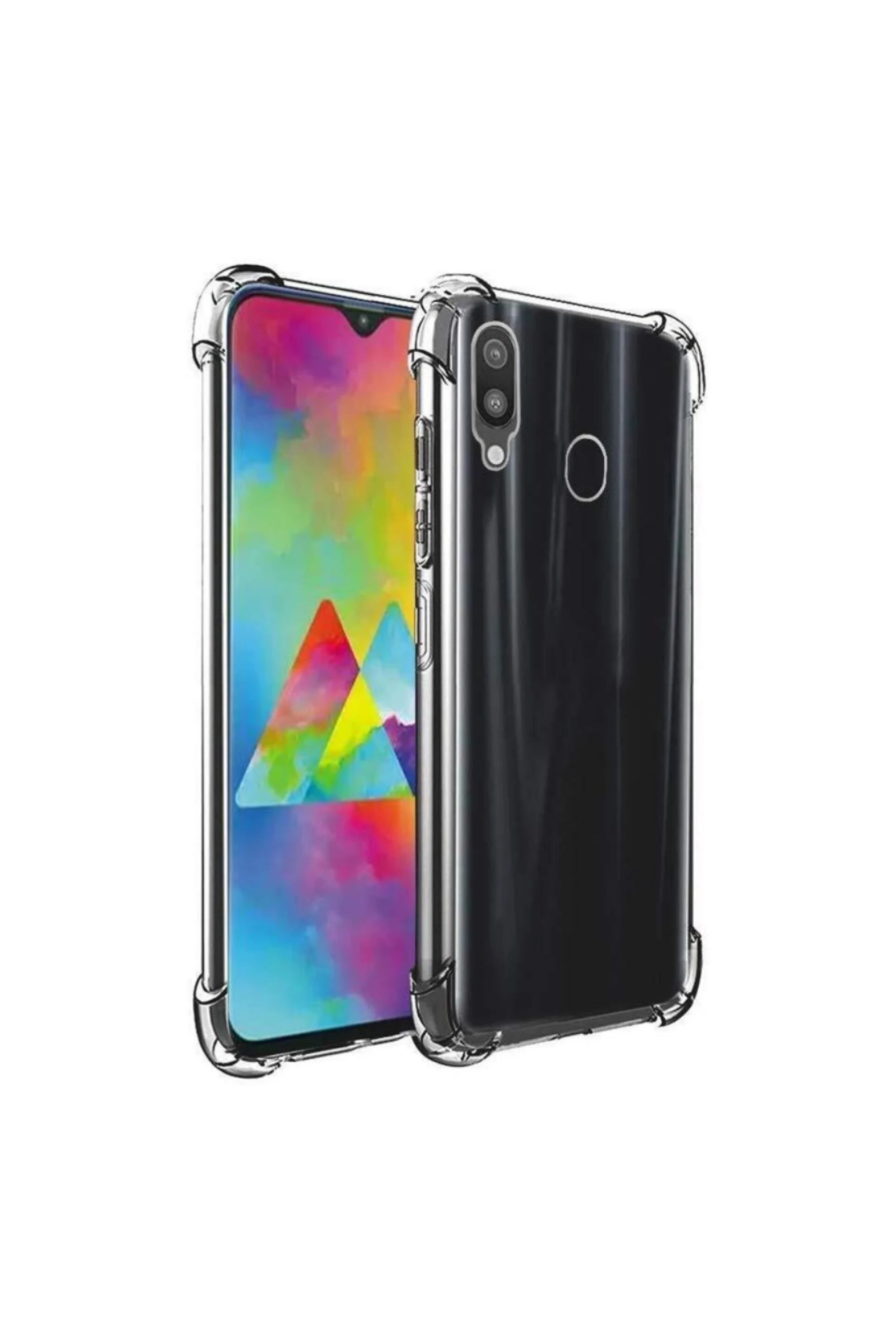 Samsung Galaxy A20 Şeffaf Airbag Antishock Köşe Korumalı Silikon Kılıf