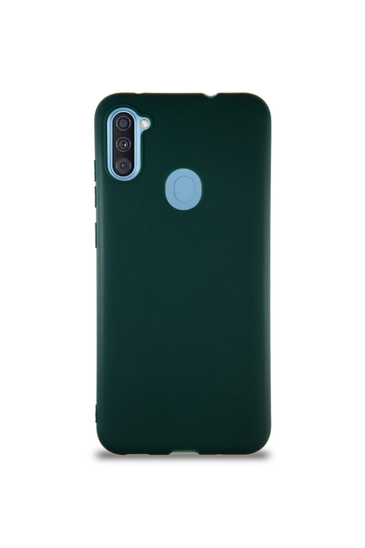 Samsung Galaxy M11 Soft Premier Renkli Silikon Kapak - Yeşil