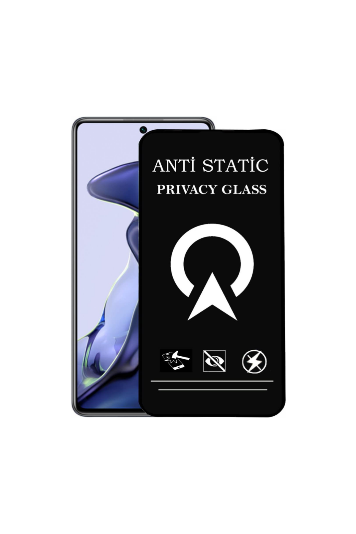 Xiaomi Poco X4 Pro ile uyumlu Tam Kaplayan Anti Statik Görünmez Safir Ekran Koruyucu Hayalet Cam