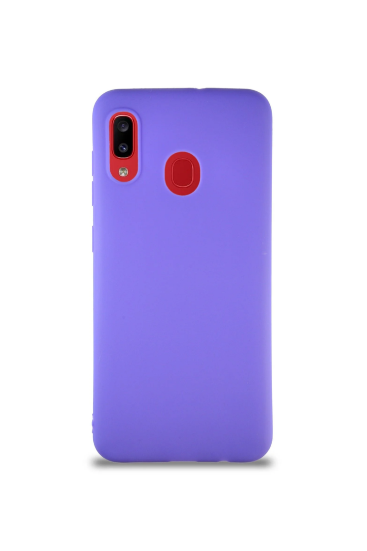 Samsung Galaxy A30 Soft Premier Renkli Silikon Kapak - Mor