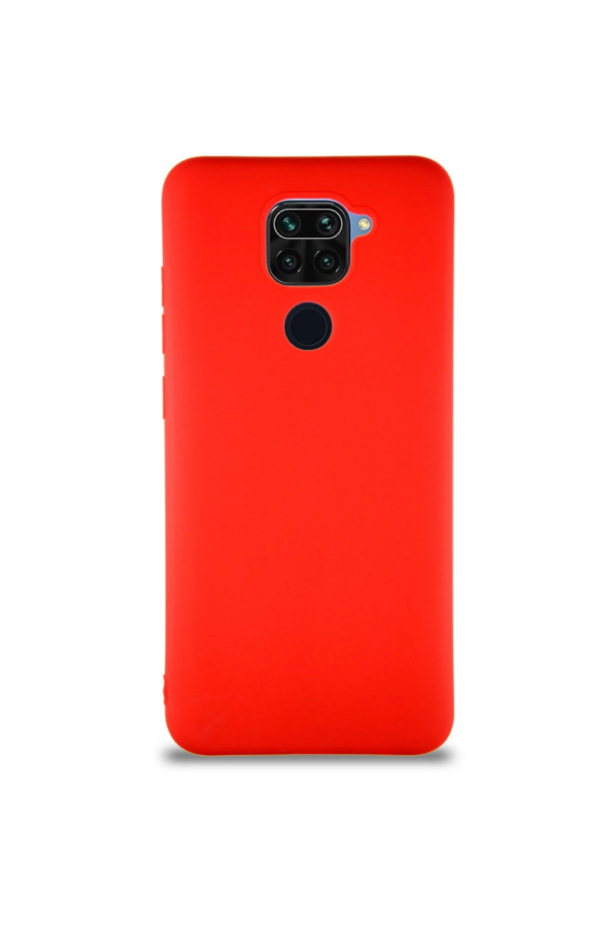 Xiaomi Redmi Note 9 Soft Premier Renkli Silikon Kapak - Kırmızı