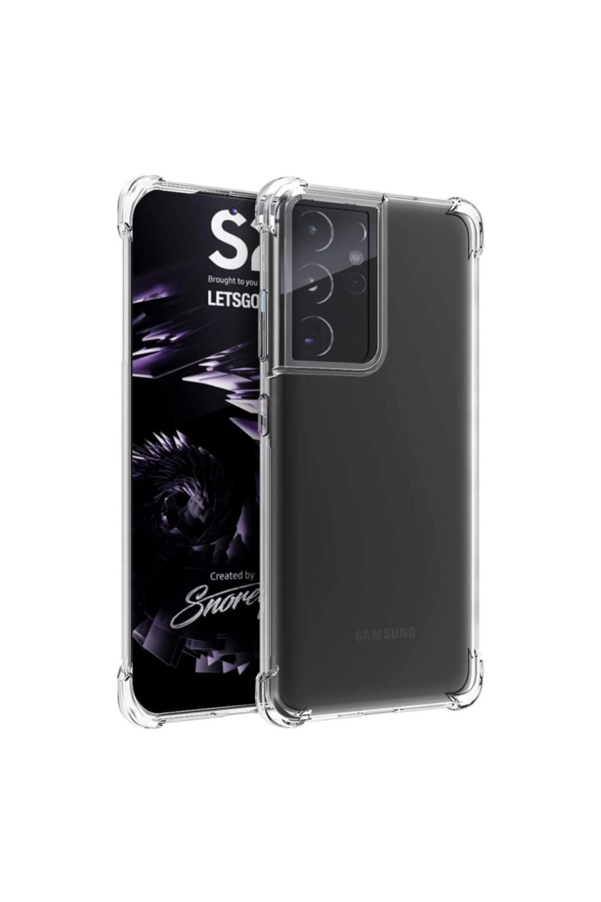 Samsung Galaxy S21 Ultra Kapak Şeffaf Airbag Antishock Köşe Korumalı Silikon Kılıf