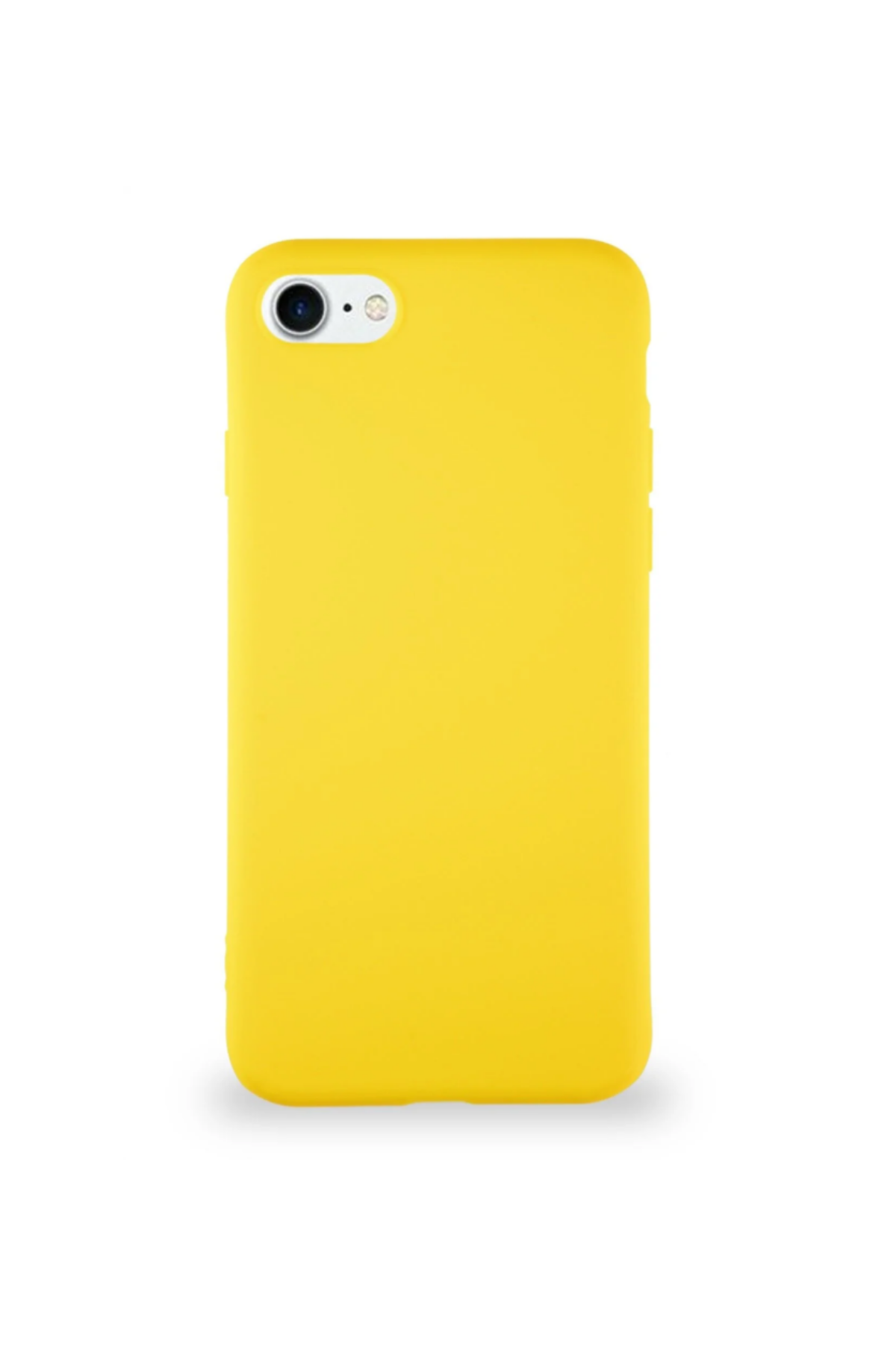 Apple iPhone 8 Soft Premier Renkli Silikon Kapak - Sarı